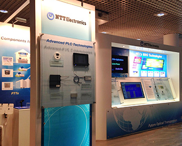 ecoc2014 ntt electronics booth image