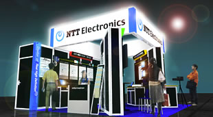 InterBEE2010 会場内にあるNTTエレクトロニクスのブースイメージ
