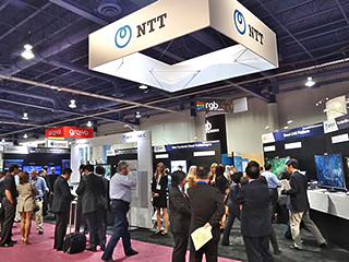 「NAB 2014」NTTグループのブースの様子